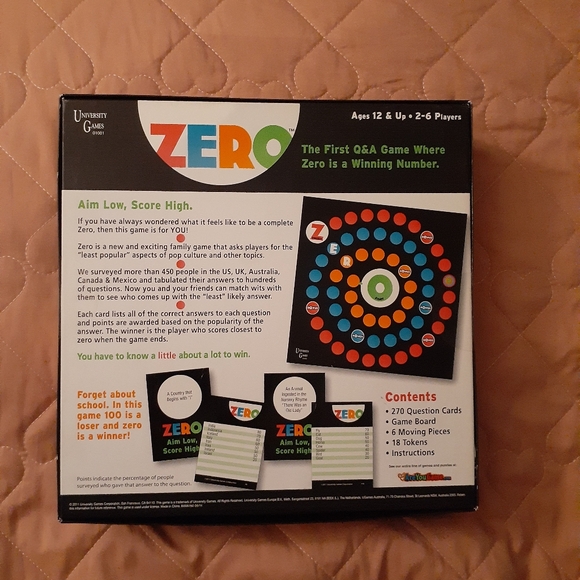 *NWT* ZERO Game - Picture 2 of 2